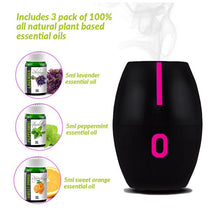 Load image into Gallery viewer, Compact Essential Oil Diffuser w/LED Changing Lights - 10