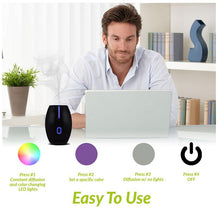 Load image into Gallery viewer, Compact Essential Oil Diffuser w/LED Changing Lights - 7