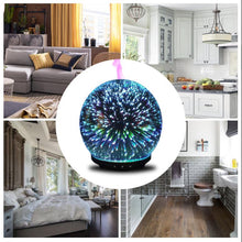 Load image into Gallery viewer, 200ML Ultrasonic Glass Diffuser with 3D LED Light Effect in many colors – main 4