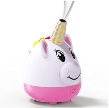 Load image into Gallery viewer, Aromatherapy Unicorn Children&#39;s Room Diffuser for Essential Oils side view.
