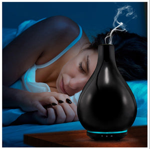Stylish Black Porcelain Aromatherapy Essential Oil Diffuser - 3