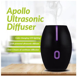 Compact Essential Oil Diffuser w/LED Changing Lights - 12