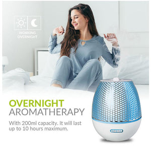 Modern Ultrasonic Aromatherapy Diffuser w/ LED Changing Lights - 6