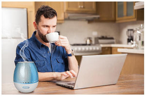 Modern Ultrasonic Aromatherapy Diffuser w/ LED Changing Lights - 7