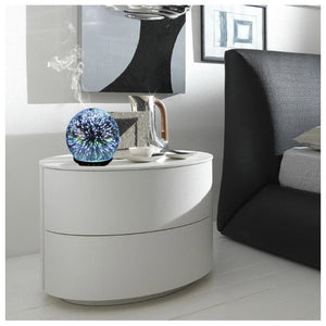 200ML Ultrasonic Glass Diffuser with 3D LED Light Effect in many colors - 2