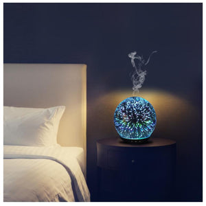 200ML Ultrasonic Glass Diffuser with 3D LED Light Effect in many colors – main 5